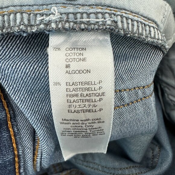 Gap Slim Straight Crop Women's size 12 Dark Wash Blue Denim Jeans - Picture 4 of 5